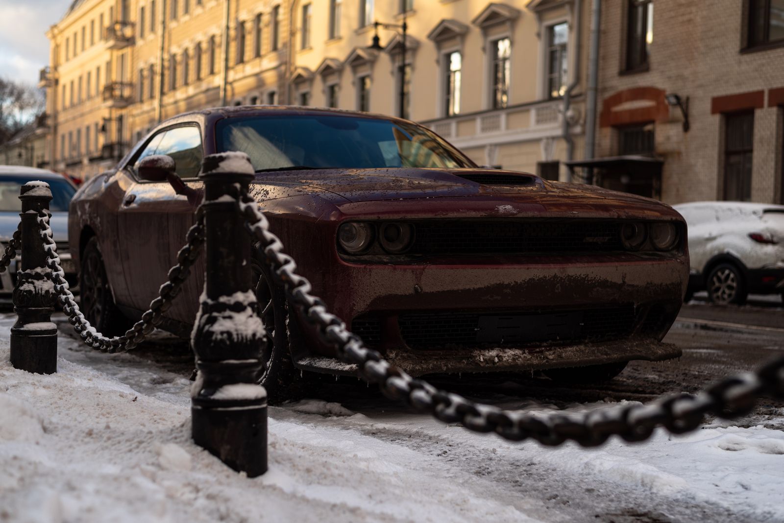 Entretien hivernal d'une voiture US