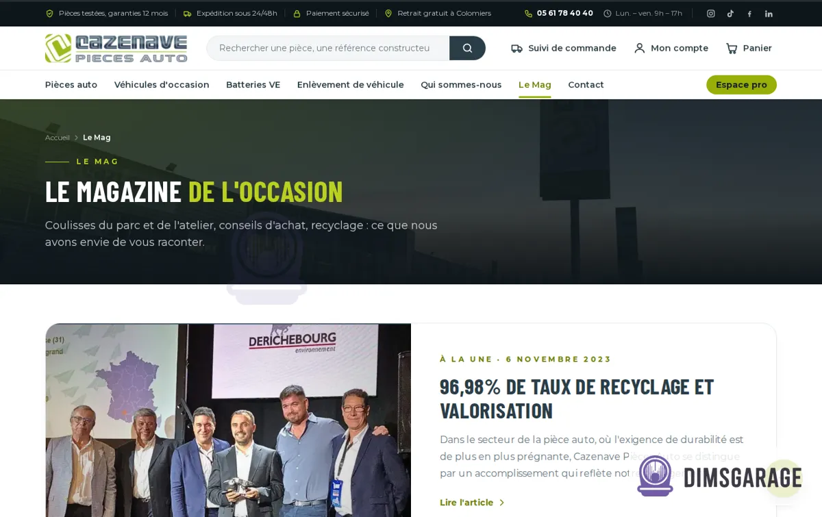 Capture : Le Mag : conseils et actualités de votre casse auto | Cazenave Pièces Auto